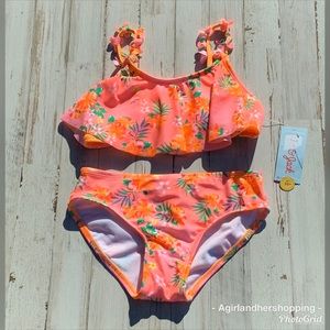 Girl’s Tropical Print Bathing Suit Swimwear 5/$25